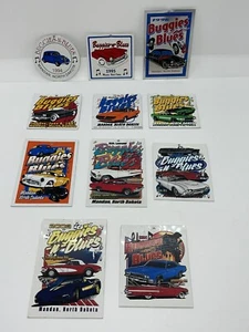 Lot of 11 Buggies-N- Blues Car Show Dash Plaques 1994 - 2004 - Picture 1 of 12