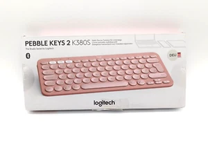Logitech Pebble Keys 2 K380s Bluetooth Tastatur - Rosa, Deutsch - Bild 1 von 5