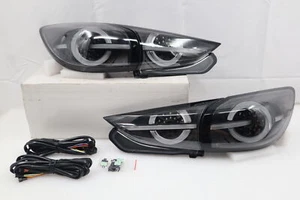 New Black LED Tail lights Pair for MAZDA 3 5 doors Hatch Wagon 2014~15~16-2018 - Picture 1 of 11