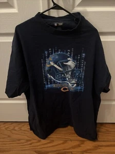 Vintage NFL Chicago Bears Helmet Graphic T-shirt Size 2xl - Picture 1 of 4