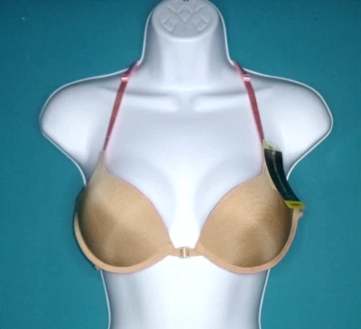 NWT Vtg Wonderbra Push Up Lace Racer Back Front Close Bra #7724 Sz 36B - Image 1 of 4