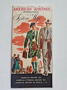 1949 American Airlines System Map Brochure - Picture 1 of 8