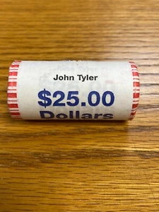 UNZIRKULIERT 2009 JOHN TYLER 25 $ DOLLAR ROLLE NEUE PRÄSIDENTENMÜNZEN (25) - Bild 1 von 1