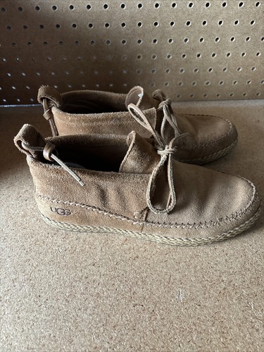 Scarpe Ugg donna 9 mocassini Woodlyn marroni scamosciati slip on