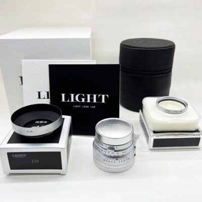 Light lens lab Lens 50mm F2 Silver Chrome Leica Summicron M M3 M6 M240 M10 - Image 1 of 4