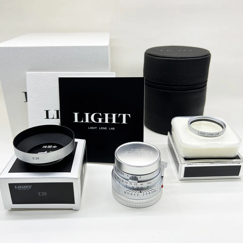 Light lens lab Lens 50mm F2 Silver Chrome Leica Summicron M M3 M6 M240 M10 - Image 1 of 4
