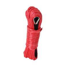 50ft ×6mm(1/4") Nylon Synthetic Winch Line Cable Rope fits most car ATV UTV Red