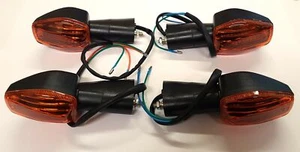 Universal Indicators Full Set x4 For Yamaha RD 200 DX (Spoke Wheel) 1974 - 1977 - Picture 1 of 6