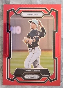 #164 TOMMY TROY - 2024 Panini Prizm - 199/299 Red Prizm - DIAMONDBACKS - Imagen 1 de 2