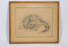 Leonard Tsuguhara Foujita "Book of Cats" 1930 Original Collotype "Chrysothemis"