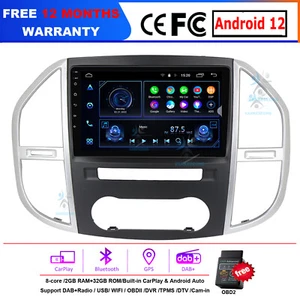 for Mercedes Vito W447 touchscreen car radio CarPlay navigation GPS multimedia - Picture 1 of 24