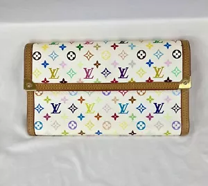 CARTERA LOUIS VUITTON INTERNACIONAL TRIPLE MONOGRAMA MULTI BLANCO M92659 FRANCIA M149 - Imagen 1 de 19