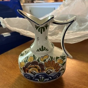 Dutch Handpainted Pottery Pitcher Authentic - Picture 1 of 5