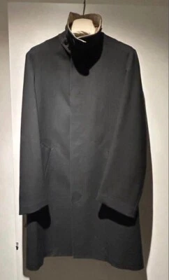 Maison Margiela 10 Cuello Soutien Abrigo Chaqueta Hombres Algodón Lana Genuino Foto 1 de 4