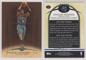 2008-09 Topps Hardwood Mahogany Wood /75 Dwight Howard #85