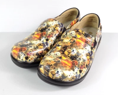 Nurse Shoes Alegria Keli Paws Up Women's Size 8-8.5 US Dog Puppy Print - CUTE! - image 1 of 4