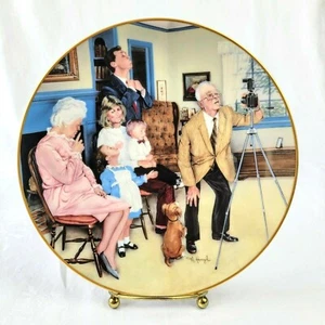 GORHAM "AMERICAN FAMILY COLLECTION" "FAMILIENPORTRAIT" von MICHAEL HAGEL 24 KT Felge - Bild 1 von 3