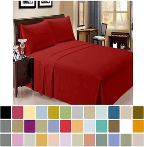 All Size & All Colour Egyptian Cotton 800TC Only Flat Sheet - Picture 1 of 24