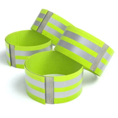 4x Leuchtarmband Reflektorband Elastisch Joggen Sicherheitsarmband Leuchtband - Bild 1 von 4