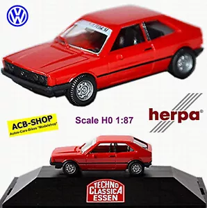 VW Scirocco I GTI Coupé 1974-81 Techno Classica Essen Rojo 1:87 Herpa - Imagen 1 de 5