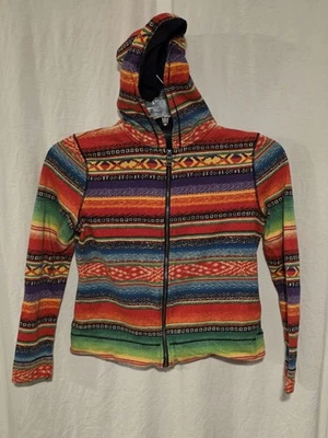 Sudadera con Capucha Lauren Ralph Lauren Para Mujer’s PS Cremallera Azteca Suroeste Arco Iris Foto 1 de 3