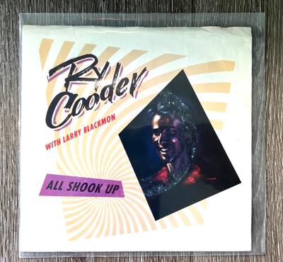 Ry Cooder  All Shook Up/Get Your Lies Straight  1987 Warner Bros 7" 45rpm w/ PS - Image 1 of 4
