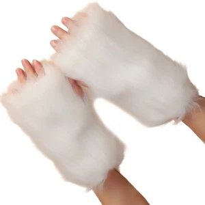 Fashion Winter Arm Warmers Plush Faux Furs Sleeve Protectors Multipurpose - Picture 1 of 8