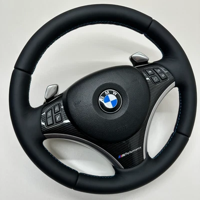 HEATED BMW PERFORMANCE STEERING WHEEL WITH PADDLES E93 COMPLETE - Image 1 of 4