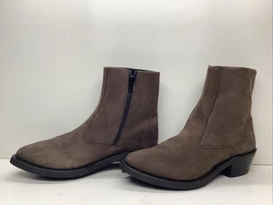 BOTAS VAQUERAS HOMBRE OLD WEST CORTAS MARRÓN OSCURO TALLA 8.5 D - Imagen 1 de 8