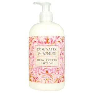Greenwich Bay Trading Company Shea Butter Lotion, Rosewater & Jasmine 16 Fl Oz - Picture 1 of 3