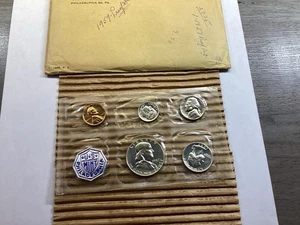 1957 US Mint Proof Set in Flat Pack Envelope and Cello Sealed 110825 61ak - Picture 1 of 7