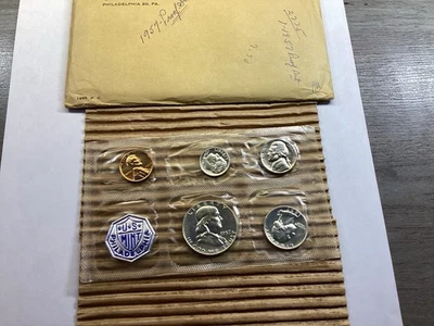 1957 US Mint Proof Set in Flat Pack Envelope and Cello Sealed 110825 61ak - Image 1 of 4