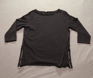 GAP Sweatshirt Damen XL Office dunkel feminin minimalistisch Preppy Lounge schwarz - Bild 1 von 9