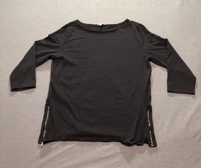 Gap Sweatshirt Women's XL Office Dark Feminine Minimalist Preppy Lounge Black - Image 1 of 4