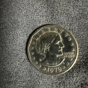 1979-D Susan B Anthony Liberty dollar coin narrow front wide back rim RARE COIN! - Picture 1 of 8