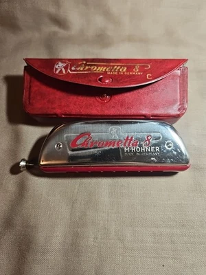 Vintage Hohner Chrometta 8 Chromatic Harmonica – Key of C – In Original Case - Image 1 of 4
