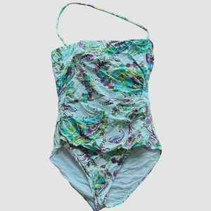 Tommy Bahama Size 16 One Piece Halter Neck Paisley Swimsuit - Picture 1 of 8