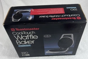 Vtg Toastmaster Waffle Baker Cool Touch 220 Maker NOS USA - Bild 1 von 6