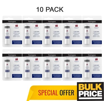 Bálsamo labial Neutrogena fórmula noruega hidrata y repara labios muy secos paquete de 10 Foto 1 de 4