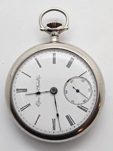 Antique Working 1897 ELGIN 15J Gents Mens Victorian RR Pocket Watch 18s - Picture 1 of 19