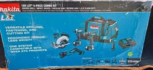 Makita XT510SM 18V Cordless Combo Kit 2 18volt Batteries.  - Picture 1 of 10