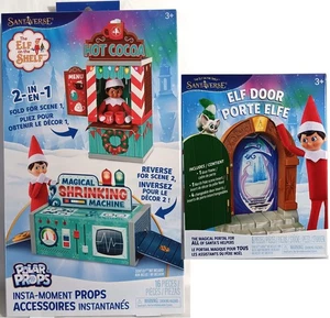 Lot of 2 The Elf on the Shelf Accessories Elf Door 2-in-1 Insta-Moment Props NEW - Picture 1 of 12