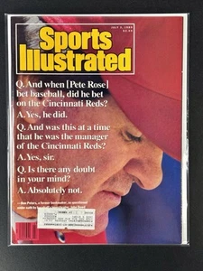 July 3, 1989 Pete Rose Cincinnati Reds Sports Illustrated - Picture 1 of 3