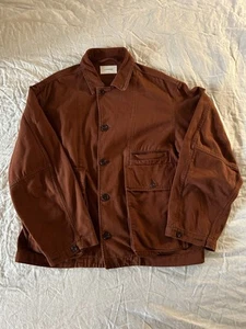 Lemaire Boxy Denim Jacket Brick Brown XL workwear France EUC unisex - Picture 1 of 13