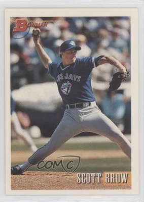 1993 Bowman Scott Brow #435 Rookie RC - Image 1 of 2