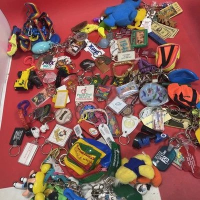 Huge keychains lot Keyrings Fobs Backpack Charms Purse Handbag Pendants. #25 - Image 1 of 4