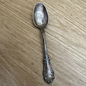 Soup Place Spoon 1847 Rogers Wild Rose Sharon silverplate ep brass International - Picture 1 of 7