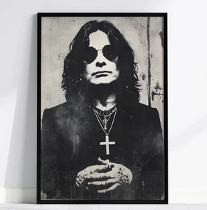 Ozzy Osbourne Tribute Poster, Black Sabbath Wall Art Print - Picture 1 of 3