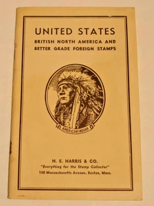 1935 HE Harris Stamp Price Guide No Stamps US British North America 8"x5" - Picture 1 of 4