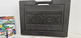 K'NEX Black Box Hard Carry Case  filled with Knex, Motor & Instructions As Is 